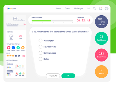 Exam Dashboard