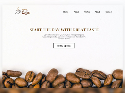 Coffee Website UI branding coffee ui ui deisgn ui elements ui ux design website builder