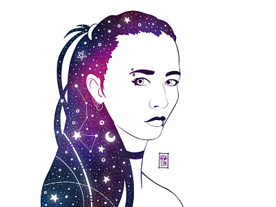 Portrait. Modern beauty. iPad Pro + Procreate art cartoon cartoon character cg character character design concept cute design fantasy girl illustration ios ipad pro modern portrait procreate ps ui ux