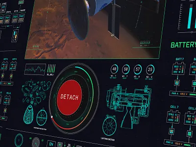 Mars 2030 : HUD / UI Design 2030 branding design fmg fusion future game mars nasa oculus rover simulation space steam ui ux virtual reality vive vr xbox