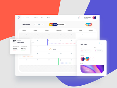 Calendar. interaction design ui ux design ux