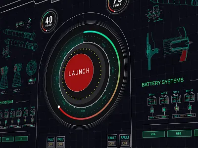 Mars 2030 : HUD / UI Design 2030 branding design fmg fusion future game mars nasa oculus rover simulation space steam ui ux virtual reality vive vr xbox