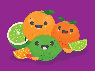 Citrus Illustration art character design fruit illustration illustration art illustration design tbt