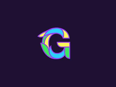 G + Fish graphicdesign lettering logo