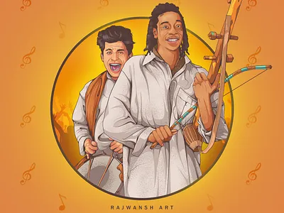 Chizle Wizle Bhai aman rajwansh art branding character art character concept character design character designs charlie puth desi kalakaar design illustration illustrator indian indian culture motion music photoshop rajwansh art vector wiz khalifa