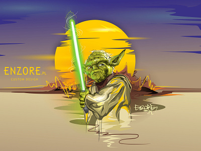 YODA Star Wars Project custom design design illustration jedimaster vector yoda