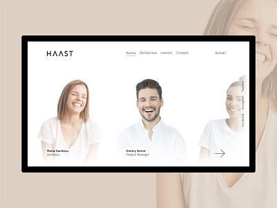 HAAST Architects Website architects architecture bureau design desktop minimal principle simple studio ui ux webs website wip work in progress