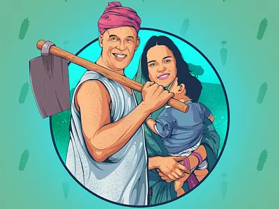 Vinod And Mishli aman rajwansh art branding character art character concept character design character designs color desi kalakaar design illustration illustrator indian indian culture photoshop rajwansh art typography vector vin diesel