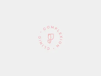 Complexion Clinic beauty brand identity branding design flower logo graphic logo