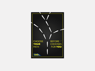 Think! Poster Concept 2 anti drug minimalism minimalistic poster think