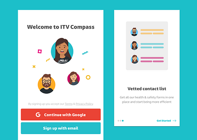 ITV Compass agency app art design digital agency digitalagency graphic graphicdesign illustator ui ux