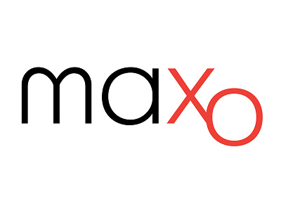 Maxo Logo balck branding design illustration lettering logo logo design maxo red simple design typogaphy vector artwork