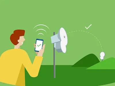 Wireless app - Welcome app charachter design design illustration illustrator onboarding welcome page