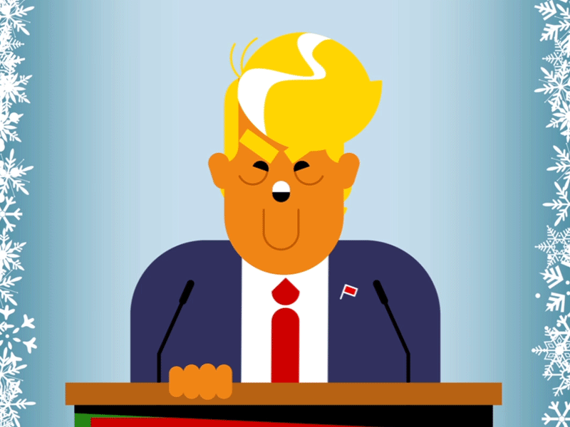 Trump christmas face rig motion padubs trump