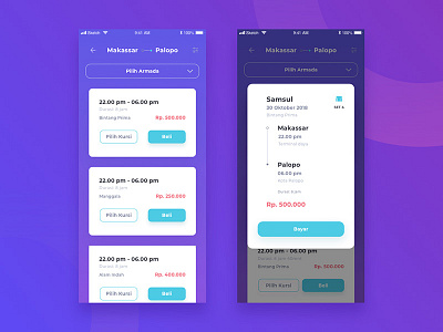 Bus Ticket Booking App design ios ticket ticket booking ui