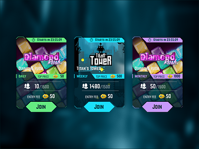 Tournament banner design fui game banner game ui low poly ui scifi ui tournament ui vector