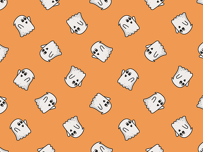 Ghosty pattern fall ghost halloween pattern spirit spooky wallpaper