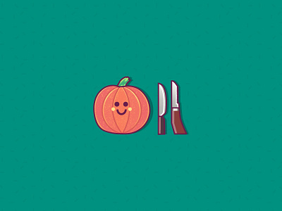 Time to carve 🎃 character design cute design fall flat graphic graphics halloween halloween bash halloween design illustration ilustracion knife knifes love modern pumpkin vector vegetable vegetables