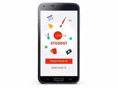 An art student mobile app. app illustration illustration design ui ui ux design ux