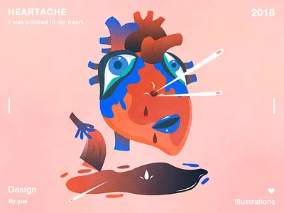 扎心了 illustrations heart sad