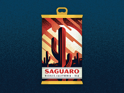 25/31 - Prickly alcohol beer cactus california can desert dusk illustration illustrator inktober inktober 2018 label needles prickly saguaro sky sunset vectober vector