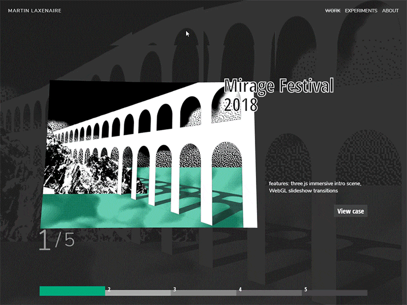 Experiments / Works slideshow switch animation cellular curtains.js curtainsjs displacement glsl javascript motion navigation noise portfolio shaders slideshow twist voronoi webgl
