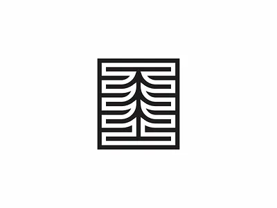 Tracks forest icon logo nature symbol trails tree