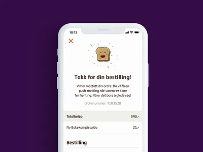 Happy Order Confirmation bread confirmation design godtbrød happy illustration order procreate