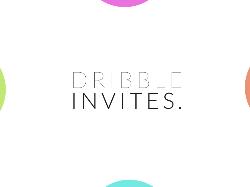 2 Dribbble Invite animation 2d dribbble dribble invites gif