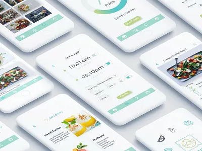 Organica Food Delivery App app color design layout minimal mobile ui ux