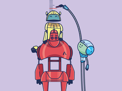 Robot character design cartoon cartoon character cartoon design character design illustration robot robots vector