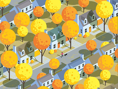 Autumn autumn autumn leaves dog fall suburbs walking