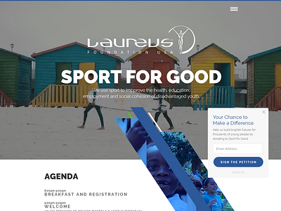 Laureus Home branding ui