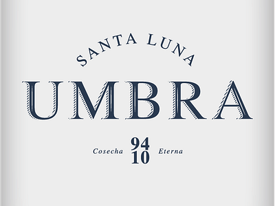 UMBRA bottle brand branding branding design letter lettering logo logotype u wine wine bottle