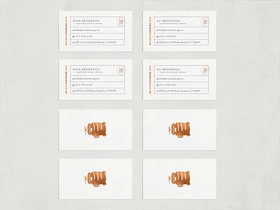 Reverie Brewing Business Cards beer logo brewery branding business card design foil business cards layout design minimal design