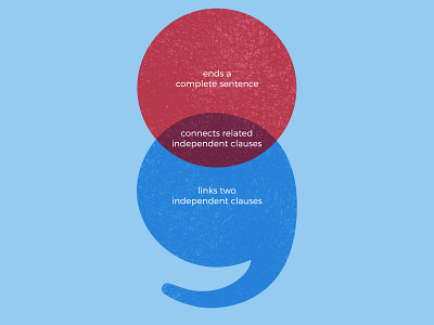 Semicolon grammar lettering punctuation semicolon sentence typography venn diagram