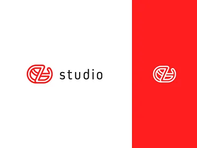 Czystudio logo clean clear design agency design studio icon identification logo red red and white sign design signature logo simple typography vector