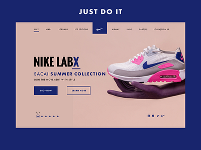 NIKE HERO SECTION v3 branding idea ecommence ecommerce nike uidesign web design website