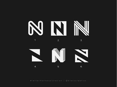 #lettermarkexploration - N - 14/26 bless creatics brand brand identity branding design graphic design icon illustration letter mark letter mark exploration lettermarkexploration logo logo design logo designer logo type logos mark typography vector