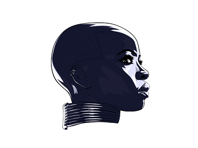 Okoye (Danai Gurira) from Black Panther adobe adobe draw apple pencil art black panther celebrity comic book danai gurira digital art disney fan art graphic design illustration marvel cinematic universe marvel comics okoye portrait art super hero wakanda