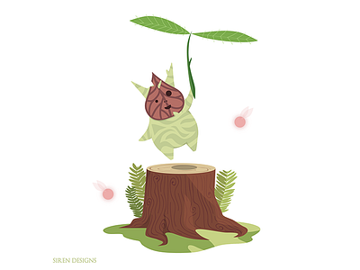 Korok breath of the wild fantasy art fantasy forest ferns korok legend of zelda lost woods nintendo nintendo switch zelda