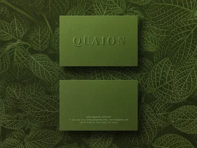 Business card #1 botanical brand branding busines card card corporate branding design green identitiy illustration mock up mockup template