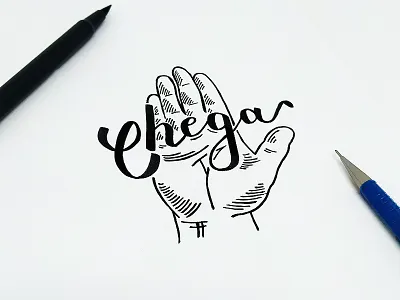 Chega brasil design expressoesbrasileiras hand type handmadefont lettering portugues type typography