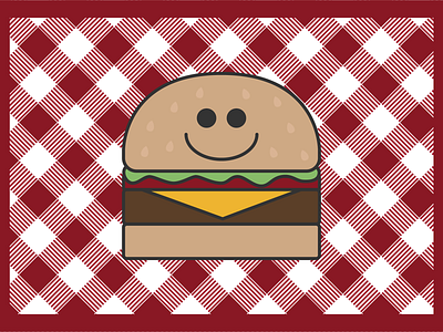 Happy Burger baby baby shower bun in the oven burger cute food invitation kids nursery