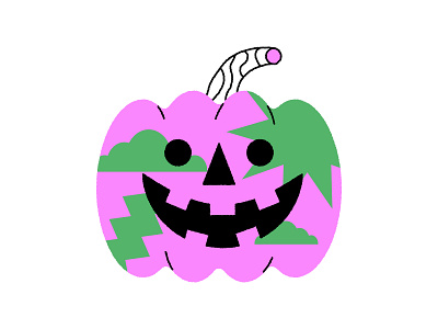 Pumpkin halloween illustration line work pumpkin