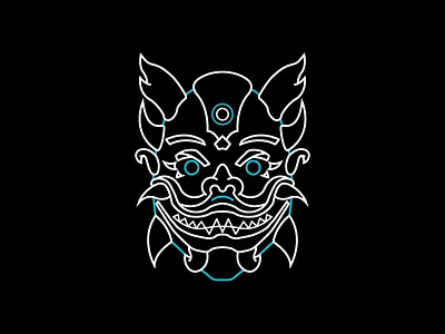 The Demon Mask 🔥👹 demon design illustration mask merch spider man