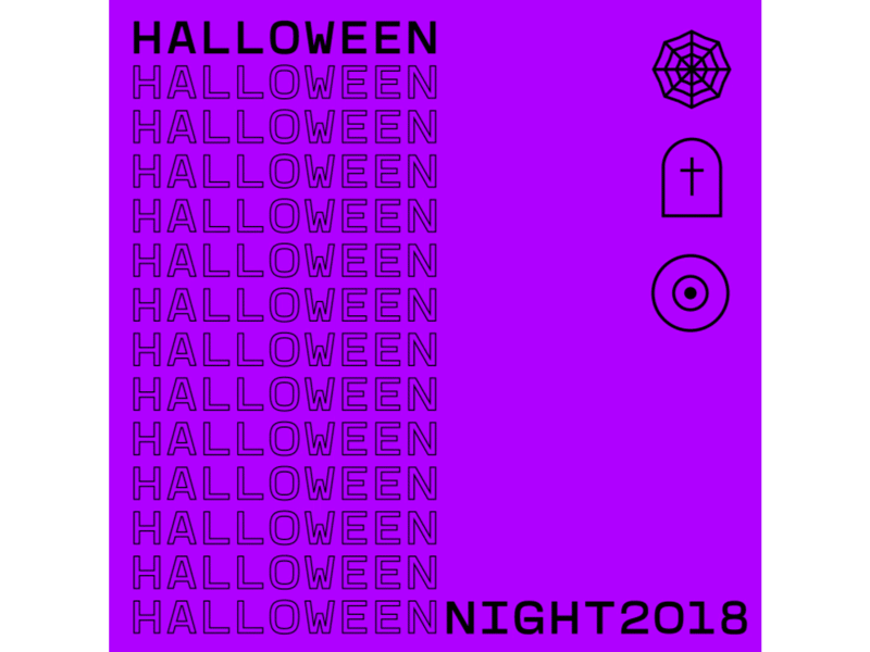 Halloween Night 2018 animation animation design character character animation cinema 4d eye graphic design halloween halloween design motion motion art motion poster