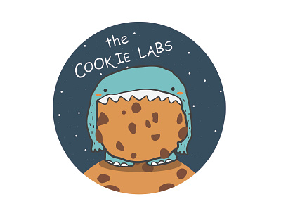 The Cookie Labs adobeillustrator cookie cookie monster cute design illustrator logo monster planet space space art stars