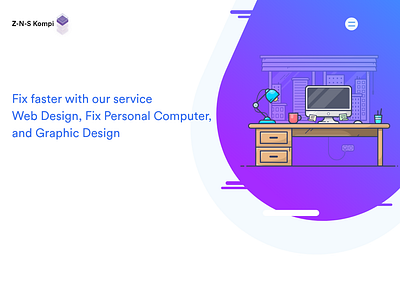 Landing page design design ui web website concept
