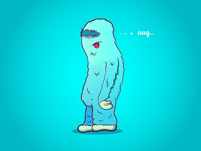 Blue Monster animal art art character character art cute design digitalart digitalillustration graphic design illustration illustrator monster vector vectorart vectorillustration